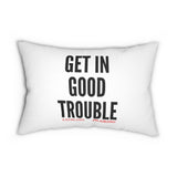 GET IN GOOD TROUBLE - BLACK LUMBAR PILLOW