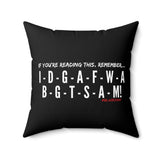 IDGAF THROW PILLOW