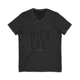 HIGH END BLACK UNISEX V-NECK T-SHIRTS