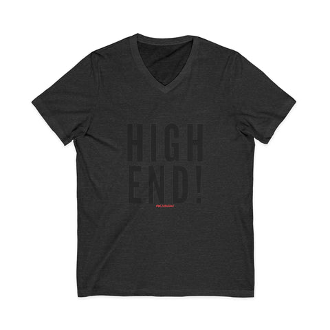 HIGH END BLACK UNISEX V-NECK T-SHIRTS