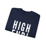 HIGH END WHITE UNISEX SWEATSHIRT