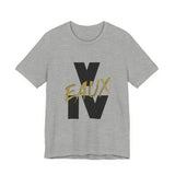 V EAUX IV - BLACK W/ GOLD EAUX UNISEX SHORT SLEEVE T-SHIRT