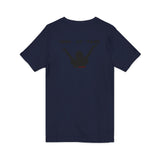 LOOK AT GAWD WHITE UNISEX V-NECK T-SHIRTS