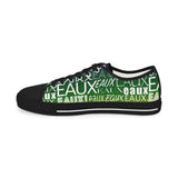 EAUX- WHITE ON MARDI GRAS  LOW-TOP SNEAKERS WHITE-SOLE