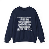 HELP THEM PACK UNISEX SWEATSHIRT