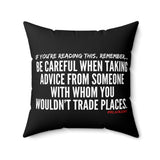 TRADING PLACES THROW PILLOW
