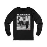 RESIST-WHITE UNISEX LONG SLEEVE T-SHIRT