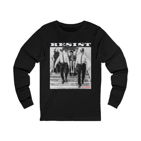 RESIST-WHITE UNISEX LONG SLEEVE T-SHIRT