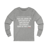 FIGURE OUT UNISEX LONG SLEEVE T-SHIRT