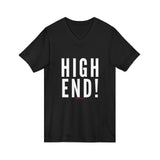 HIGH END WHITE UNISEX V-NECK T-SHIRTS
