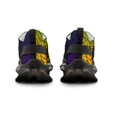 EAUX - BLACK ON MARDI GRAS MESH SNEAKERS
