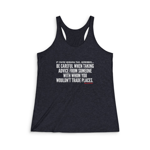 TRADING PLACES RACERBACK TANK TOP