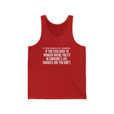 WHERE YOU FIT UNISEX TANK TOP