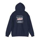 REACH FOR SOMETHING - WHITE RED UNISEX HOODIE