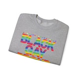 BLACK GAY PROUD UNISEX SWEATSHIRTS