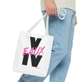 V EAUX IV - BLACK W/ PINK EAUX TOTE BAG