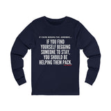 HELP THEM PACK UNISEX LONG SLEEVE T-SHIRT
