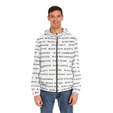 BLACK MAGIC - BLACK LETTERS AOP ZIP HOODIE