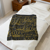 EAUX - GOLD PLUSH BLANKET