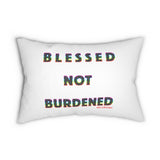 BLACK WOMAN RAINBOW LUMBAR PILLOW