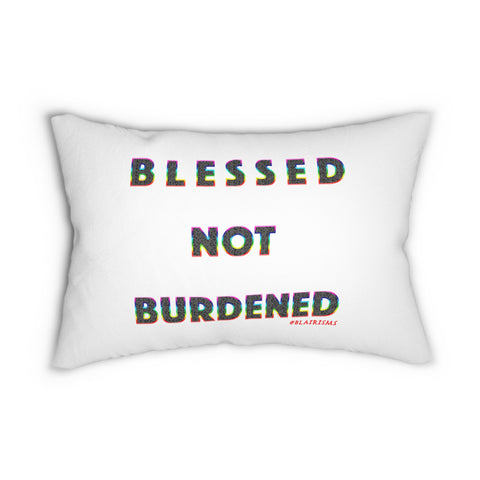 BLACK WOMAN RAINBOW LUMBAR PILLOW