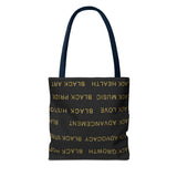 BLACK MAGIC - BLACK GOLD TOTE BAG