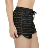 BLACK MAGIC - BLACK GOLD WOMEN'S CASUAL SHORTS