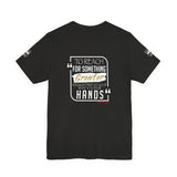 REACH FOR SOMETHING WHITE GOLD UNISEX SHORT SLEEVE T-SHIRTS