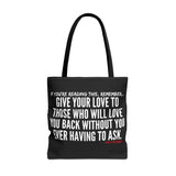 GIVE YOUR LOVE TOTE BAG