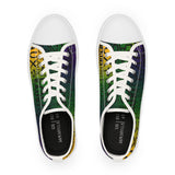 EAUX - BLACK ON MARDI GRAS  LOW-TOP SNEAKERS WHITE-SOLE