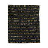 BLACK MAGIC - BLACK GOLD PLUSH BLANKET