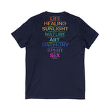 MEANING OF PRIDE UNISEX V-NECK T-SHIRTS