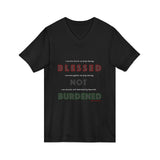 BLACK QUEER RBG UNISEX V-NECK T-SHIRTS