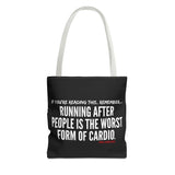 Funny Quote Tote Bag - Perfect for Gym Lovers, Fitness Gifts, Shopping, Casual Use, Inspirational Quotes