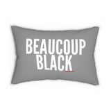 BEAUCOUP BLACK - WHITE LUMBAR PILLOW