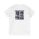 FIGHT - WHITE UNISEX V-NECK T-SHIRT