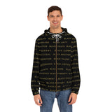 BLACK MAGIC - BLACK GOLD AOP ZIP HOODIE