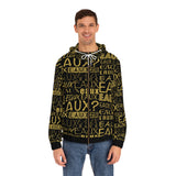 EAUX - GOLD AOP ZIP HOODIE