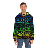 EAUX - RAINBOW AOP ZIP HOODIE