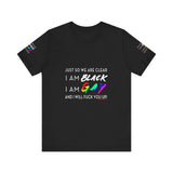 BLACK GAY FUP WHITE UNISEX SHORT SLEEVE T-SHIRTS