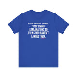 EXPLANATION UNISEX SHORT SLEEVE T-SHIRT