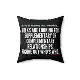 FIGURE OUT THROW PILLOW