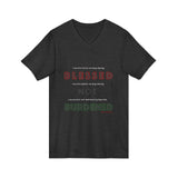 BLACK QUEER RBG UNISEX V-NECK T-SHIRTS