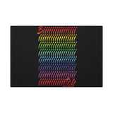 BIIIIIITCH RAINBOW CANVAS ART