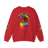 BLACK GAY PROUD FIST UNISEX SWEATSHIRTS