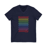 BIIIIIITCH RAINBOW UNISEX  V-NECK T-SHIRTS