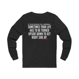 UPSIDE DOWN UNISEX LONG SLEEVE T SHIRTS