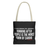 Funny Quote Tote Bag - Perfect for Gym Lovers, Fitness Gifts, Shopping, Casual Use, Inspirational Quotes