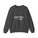 BLACKITY BLACK - WHITE UNISEX SWEAT SHIRT