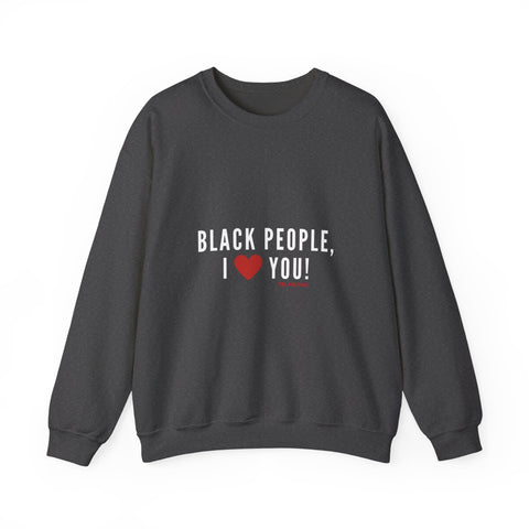 BLACKITY BLACK - WHITE UNISEX SWEAT SHIRT